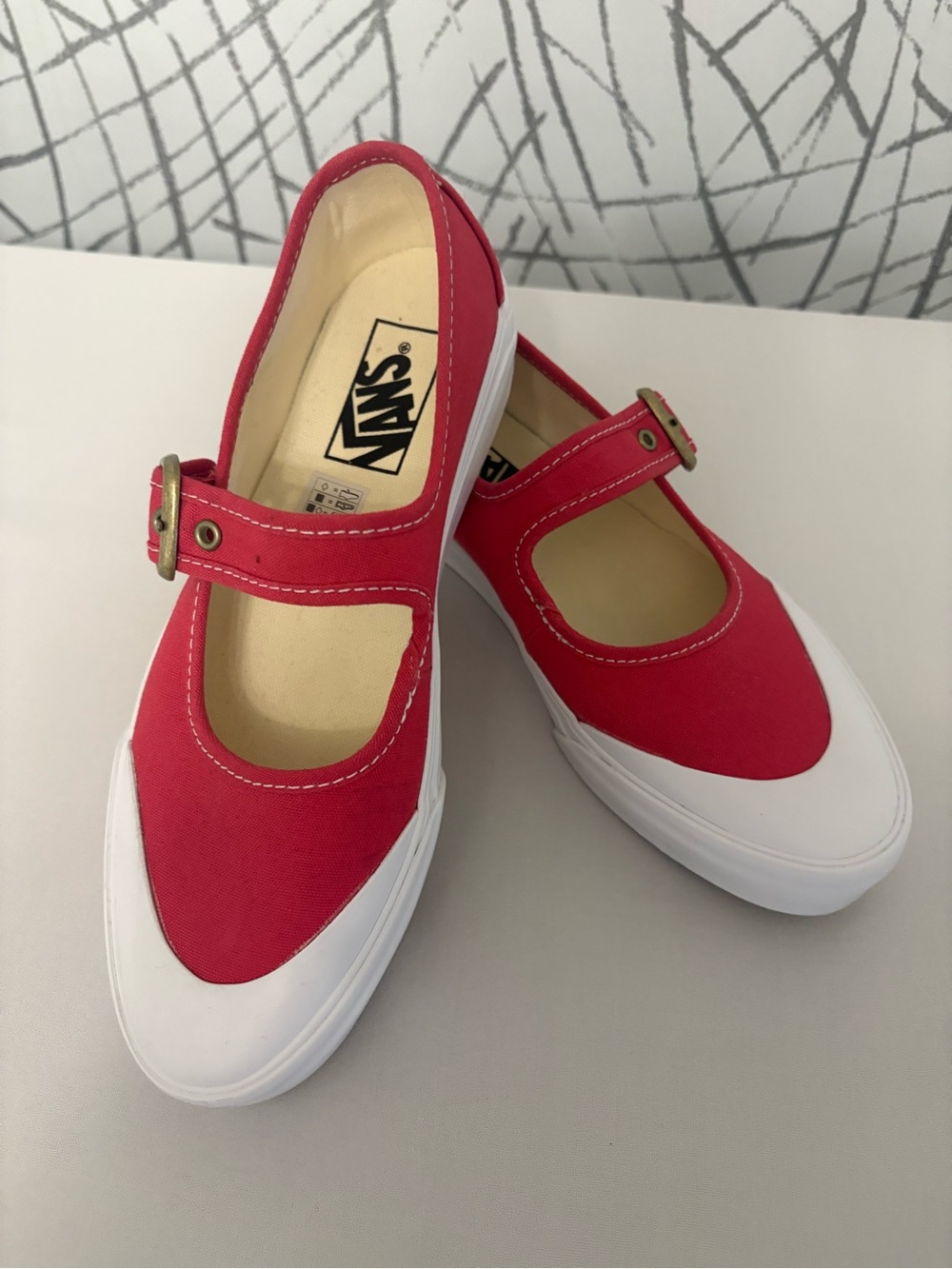 Vans Mary Jane sneakers in  "Canvas Tomato"